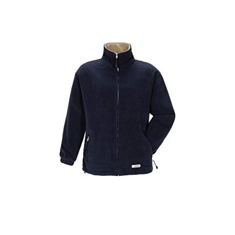 Planam 0347060 Outdoor Stream Fleecejacke, Marine/Camel, Größe XXL