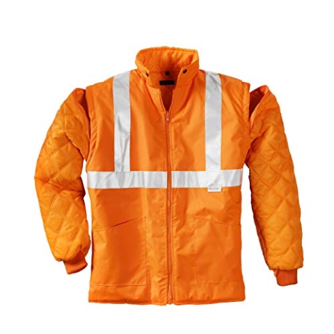 teXXor Warnschutz-Parka Calgary wasserdichte, winddichte Arbeitsjacke, S, orange, 4108