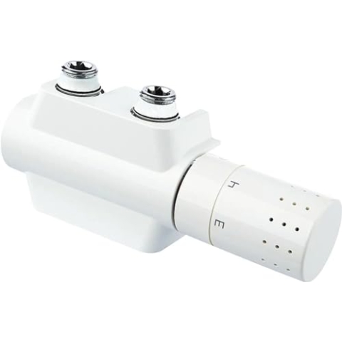 Simplex Ventil-Armaturen Set Multiblock Universal - Eck- und Durchgangsform (Weiß) - F12160: Effiziente Heizungsregelung und einfache Montage.