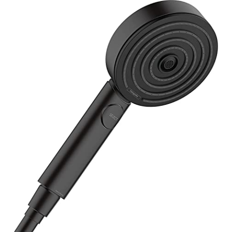 hansgrohe Duschkopf Pulsify Select S, Duschbrause 3 Strahlarten Activation, Antikalk-Funktion, Mattschwarz, Kunststoff
