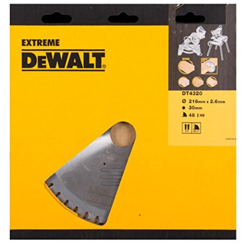 DeWalt DT4320-QZ - Hoja para sierra circular estacionaria 216x30mm 48D