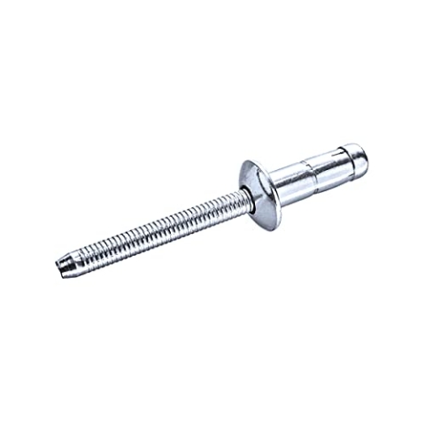 GOEBEL® - 250 x Hochfeste Blindnieten Stahl (Ø x L) 6,4 x 10,5 mm mit Flachkopf - Niete mit gerilltem Nietdorn - Hochfeste Nieten - PREMIUM-LOCK
