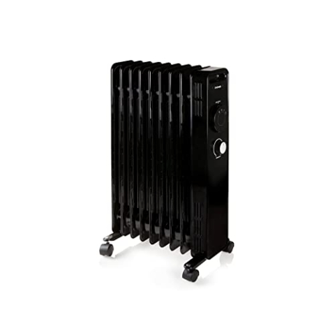 DOMO DO7327R Ölradiator - 3 Einstellungen - 2000 W - 9 Hitzelemente, schwarz