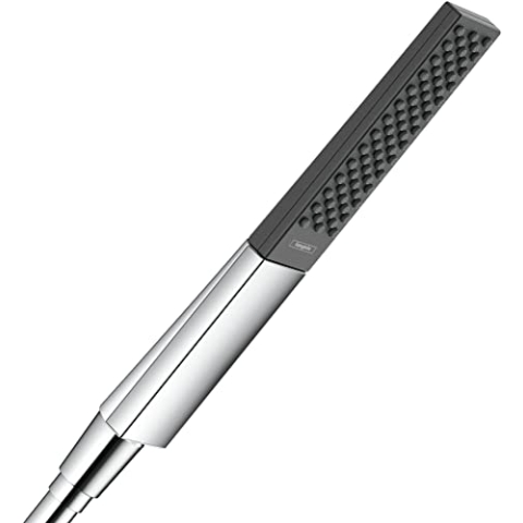 hansgrohe Duschkopf Rainfinity (Stabhandbrause 100mm PowderRain) Brushed Black Chrome