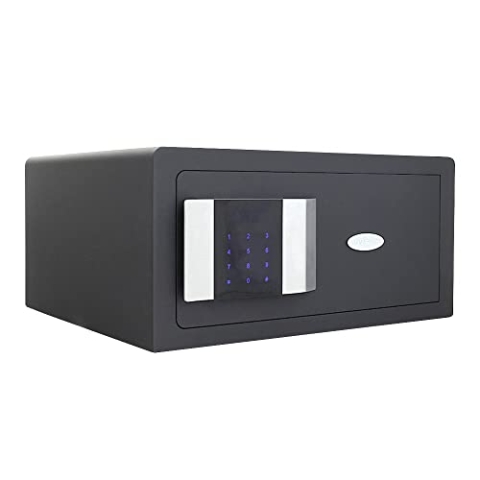 Rottner Prestige Lap Touchscreen Hoteltresor Feuerfalz Elektronikschloss Notöffnung möglich VDS geprüftes Doppelbart Notöffnungsschloss Innenbeleuchtung Innenverkleidung inkl. Befestigungsmaterial