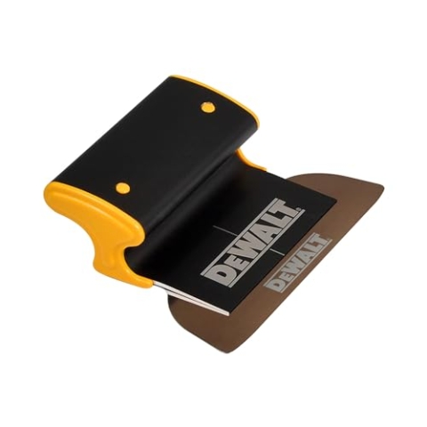 DEWALT Trockenbau Skimming Klinge, 17,8 cm | Pro-Grade | extrudiertes Aluminium & europäische Edelstahl-Konstruktion | schlagfeste Endkappen | Sheetrock Gyprock Wandboard Gipskarton | DXTT-2-907