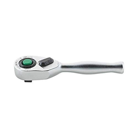 STAHLWILLE 418QR l 1/4“ Mini-Ratsche l kompakte Knarre mit QR Sicherheitsverriegelung l schlanker Stahlgriff l Made in Germany