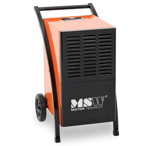 MSW Luftentfeuchter 60 l / 24 h 80 m² 750 m³/h mit Griff und Rädern Bautrockner Raumentfeuchter