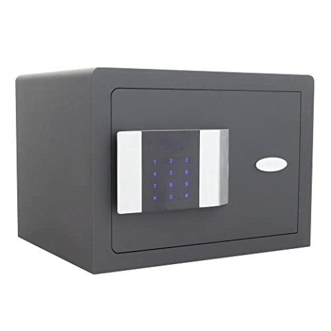 Rottner Hoteltresor Prestige 250, Elektronikschloss, Anthrazit, BxH 350x250 mm, Befestigungsmaterial inklusive, leichter Feuerschutz