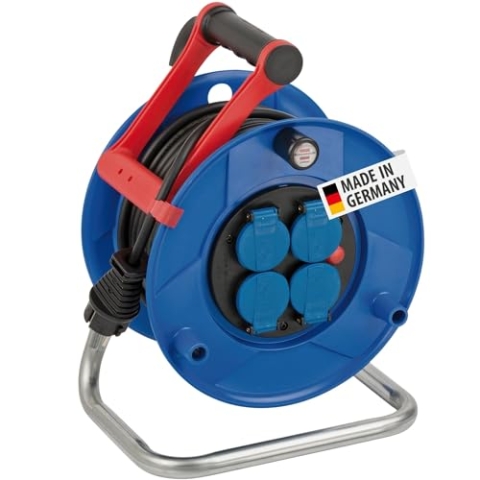 Brennenstuhl Garant IP44 Trommelverlängerung (25m, Spezialkunststoff, kurzfristig im Freien, Made in Germany)