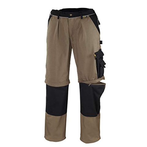 teXXor 2-in-1 Arbeitsbundhose Canvas 320 mit Cordura, 20-008350-58,Khaki (Khaki/Black) ,58