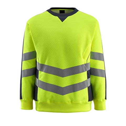 Mascot 50126-932-17010-2XL Sweatshirt Wigton, gelb/schwarz/silber, 2XL