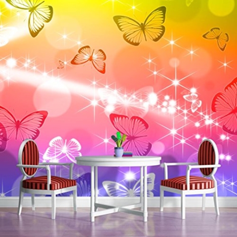 Vlies Fototapete Tapete Vliestapete ForWall Schmetterling Natur AF402VEXXXL (416cm x 254cm) Photo Wallpaper Mural