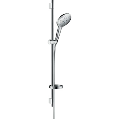 hansgrohe Raindance Select S 150 Duschset 0,90m, 3 Strahlarten mit Seifenablage, Chrom