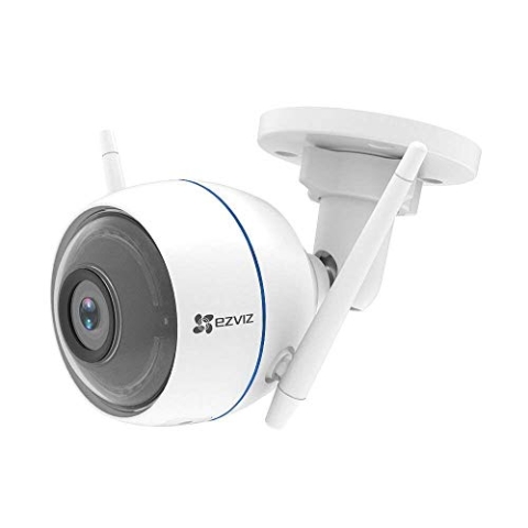 EZVIZ IP Kamera, Überwachungskamera Mit Sirene sowie Licht Alarm, Wetterfest Und Kompatibel Mit Alexa, ezTube 1080p