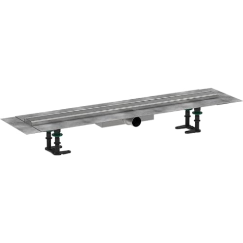 hansgrohe 56166800 RainDrain Compact Duschrinne 800 für flache Installation Edelstahl gebürstet Komplettset