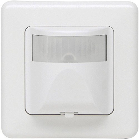 Kopp INFRAcontrol R 180° (Europa), Infrarot-Bewegungsschalter, 3-Draht, für ohmsche/induktive Last 1.000W, inkl. Abdeckrahmen, 808413010