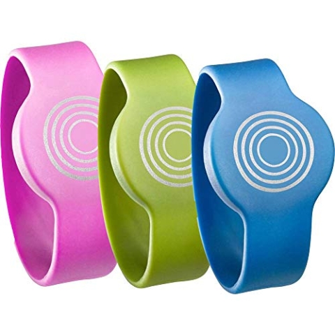 Somfy 2401403 - Kinderarmband (3 St.) für Chipleser Smartes Türschloss, rosa/blau/grün