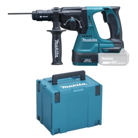 Makita Akku-Kombihammer SDS Plus, (18 V im Makpac mit 1x Akku 1,5 Ah, ohne Ladegerät), DHR243Y1J, SystemKIT mit 1x Akku 1,5 Ah
