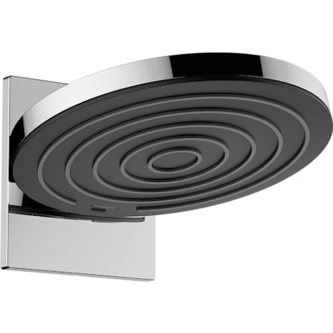 hansgrohe wassersparende Kopfbrause Pulsify S, Sparduschkopf (EcoSmart), Brausekopf 260mm, Duschkopf mit Wandanschluss, Regendusche mit 2 Strahlarten, Chrom