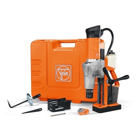 Fein Magnet Kernbohrmaschine KBM 50 UQW (2 Gang Kernbohrgerät, 1200 W, Werkzeugaufnahme MK 3, Rechts-/Linkslauf, Hub 145 mm) 72732561000