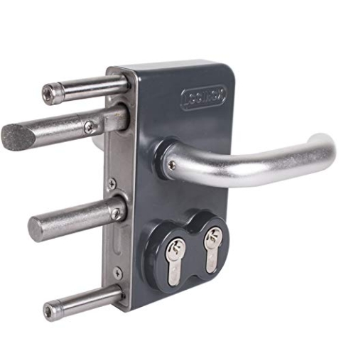 Locinox Doppelzylinderschloss 40mm RAL7016 LDKZ, Drehtorschloss, Schiebetorschloss