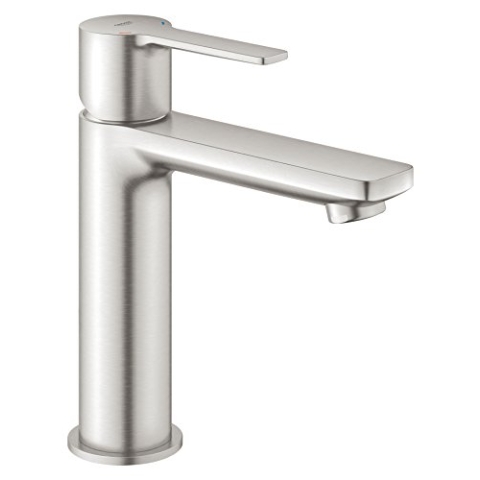 Grohe Lineare, Badarmatur - Waschtischarmatur, S-Size, glatter Körper, supersteel, 23106DC1