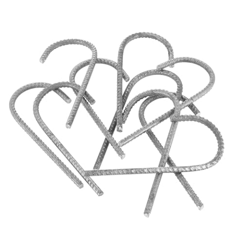 Erdnagel Erdhaken Erdanker Bodenanker Erdspieß Bodenhalter 8mm 10 Stück (Stahl 60cm)