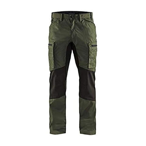 Blaklader 14591845 Service Hose dehnen, Armeegrün / Schwarz, grootte C52