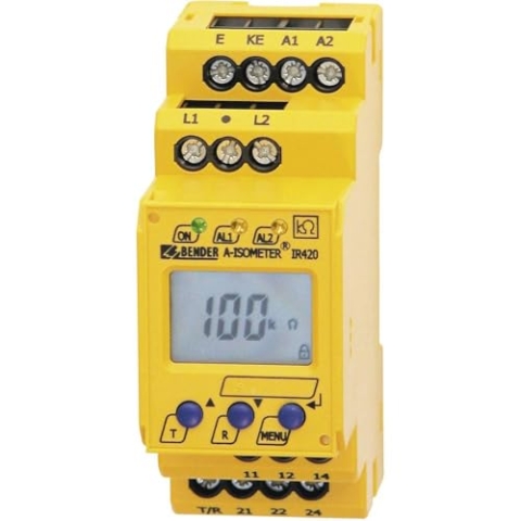 Bender ISOMETER® IR420-D4-2 Isolationsmesser IR420-D4-2 1-200kΩ