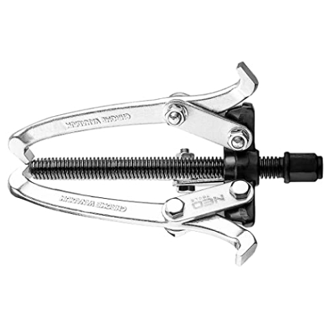 NEO TOOLS 3-Arm Dreiarmiger Abzieher 6" 150 mm Lagerabzieher CrV-Stahl Profi | die Arme beiderseitig mit Haken ausgestattet, höhenverstellbar | Radlager Werkzeug für Auto im Werkzeug