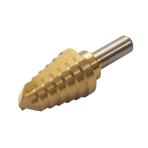 Silverline 763594 Titanbeschichteter HSS-Stufenbohrer 14–26 mm