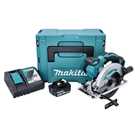 Makita DSS 610 RF1J Akku Handkreissäge 18 V 165 mm + 1x Akku 3,0 Ah + Ladegerät + Makpac