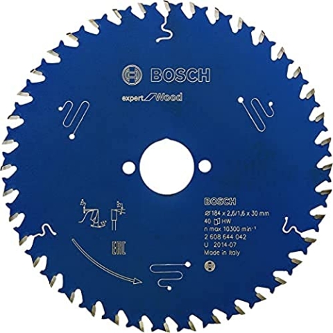 Bosch Professional Kreissägeblatt Expert for Wood (Holz, 184 x 30 x 2,6 mm, 40 Zähne, Zubehör Kreissäge)