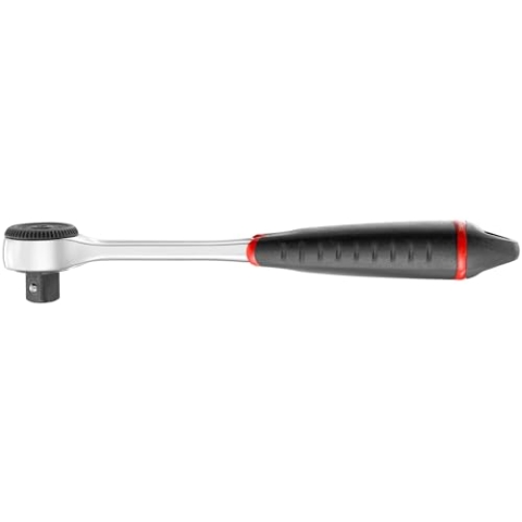 FACOM ½“ Hochleistungs-Umschaltknarre S.161B (260mm Länge, staubdicht, 72 Zähne, Drehwinkel 5°, äußerst kompakter Kopf für enge Arbeitsbereiche, verchromt, lösemittelbeständiger Griff mit Einhaköse)