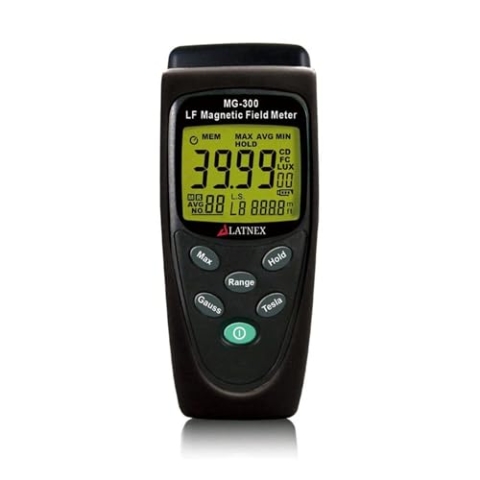 LATNEX MG-300 LF Magnetfeldmessgerät, misst EMF von Hochleistungsübertragungsleitungen, Geräten und elektrischen Leitungen – perfekt für EMF-Hausinspektionen