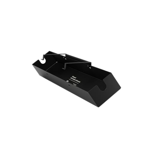 Oakywood - Untertisch Kabelmanagement - Kabelkanal Schwarz für Schreibtisch, Tisch, Stehpult - Aufklappbar, aus Metall - 15,5x100x10cm - Schwarz