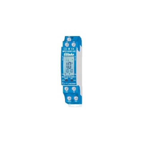 Eltako Digital einstellbares Multifunktions-Zeitrelais mit Display und Bluetooth, 1 Wechsler 10A MFZ12DBT-UC