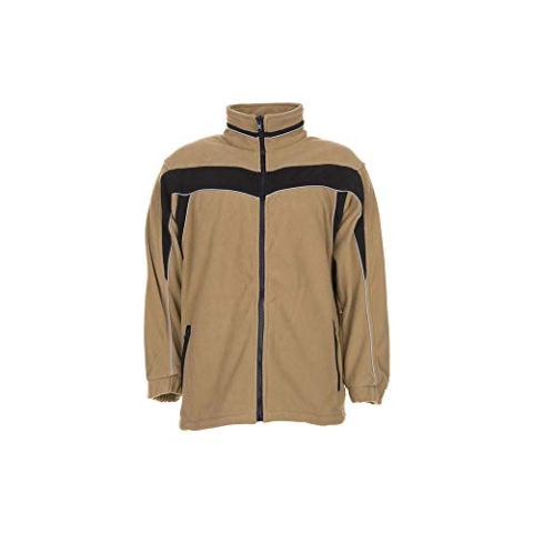 Planam 2564064 Plaline Fleecejacke, Sand/Schwarz, Größe XXXL