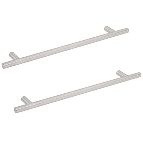 2 Stück Handtuchhalter HOUSTON Stangen-Ø 19 mm Länge 500 mm Bohrlochabstand 385 mm Edelstahl gebürstet für Wandmontage Handtuchstange leichte Handtuchreling ideal auch für Caravan von SOTECH