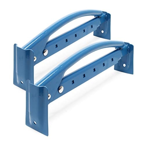 Wiltec 2X Ziegelzange 425-700 mm verstellbar, Steinheber aus Stahl, Klinkerträger Steinzange Steingreifer für Ziegel, Klinker und Steine