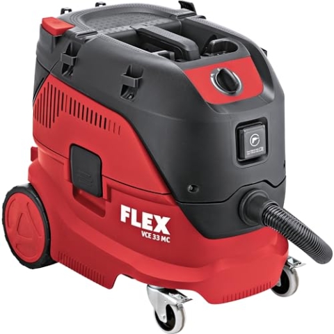 Flex Sicherheitssauger VCE 33 L MC (1200 W, Industriesauger mit Zubehör, Behälter 30 l, Füllmenge Flüssigkeiten 17 l, Schlauchlänge 4 m, mit Geräte-Steckdose) 444103