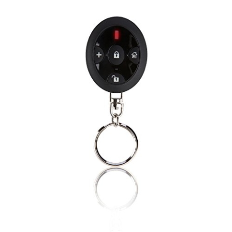 Blaupunkt Funk-Fernbedienung RC-R3B I Fernbedienung mit Rolling-Code I Kompatibel mit der SA2900R und der Q-Serie I Vier Tasten zur Bedienung des Alarmsystems I schwarz/oval