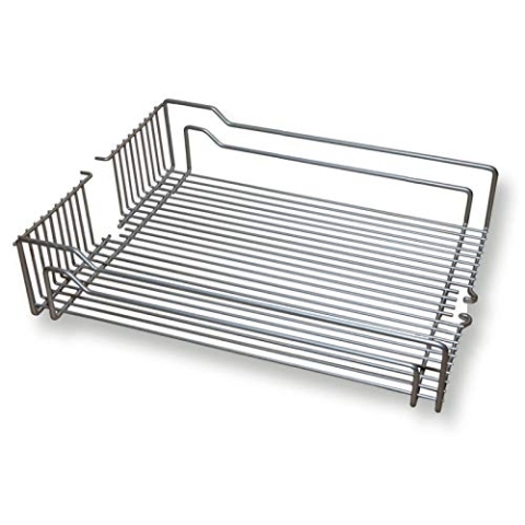 5 Stück Einhängekörbe für Kesseböhmer Hochschrank Dispensa/Drahtkörbe für 50er Apothekerschrank / 450 x 467 x 110 mm/Stahl Silbergrau (matt verchromt) von SO-TECH®