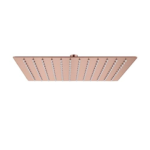 Aloni Regendusche Kopfbrause Quadrat Kupfer gebürstet 30 x 30 cm