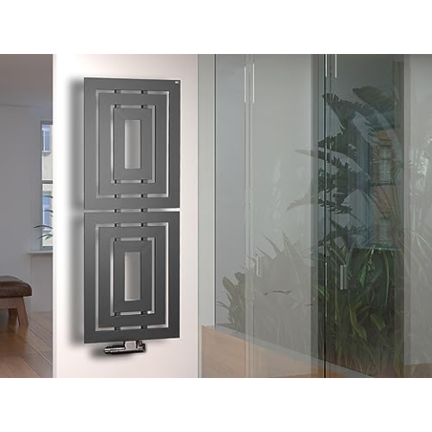BADHEIZKÖRPER Design Insight 2 162x60 cm 1224 W anthrazit moonstone SZAGATO Badheizkörper Insight weiß mittelanschlußSZ-Metall handtuchwärmer handtuchtrockner handtuchhalter paneelheizkörper
