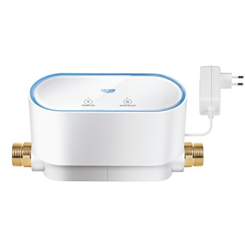 GROHE Sense, Smart Home Wassermelder (intelligenter Sensor für frühzeitige Leckerkennung, App-Benachrichtigung, Schutz vor Wasserschäden) alpinweiß, 22500LN0