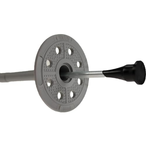 Tellerdübel Dämmstoffdübel Ø 10 mm Tellerdübel mit Metalldorn Wärmedämmung (10 x 160-200 St.)