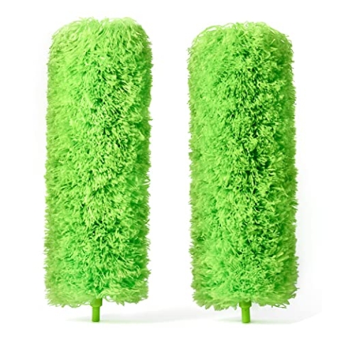 GÜTEWERK - 2 Ersatzköpfe für Teleskop Staubwedel - waschbar - ohne Teleskopgriff