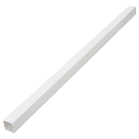 vidaXL Installationsrohre, Installationsrohr mit Löchern, Kabelrohr für dünnere Kabel, Kabelleiste kabelkanal Installationskanal, Weiß 100x60mm 10m PVC